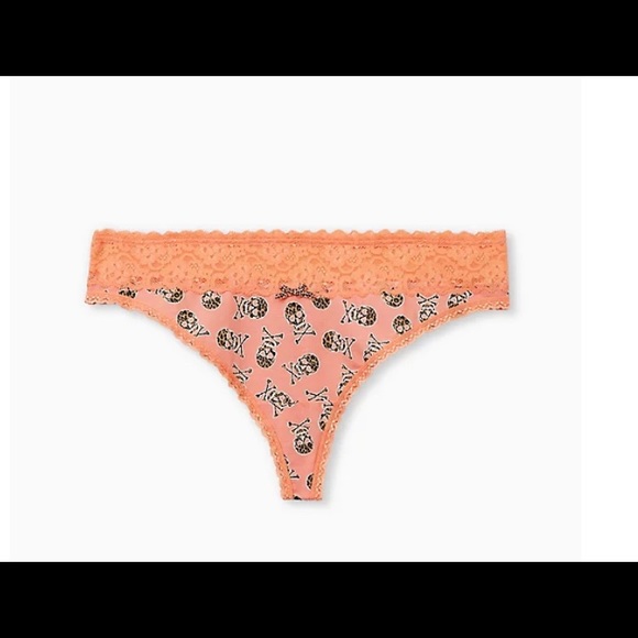 Torrid Leopard Wide Lace Thong Cotton Panty - Picture 1 of 3
